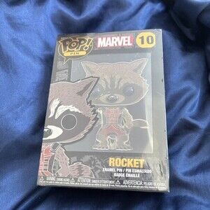 Funko Pop! Pin Marvel Rocket Enamel Pin #10 Collectible Original Packaging